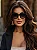 Óculos de Sol Feminino DNY Valentina Gatinho Acetato - Preto Degradê - Imagem 1