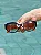 Óculos de Sol Feminino DNY Alane Gatinho Redondo Acetato - Marrom Claro / Azul Laranja - Imagem 2