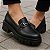 Mocassim Feminino Tratorado Preto Casual - Imagem 3