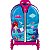 Mochila Escolar Pequena Sereia Ariel 3D de Rodinhas Maxtoy + Lancheira - Imagem 7
