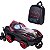 Mochila Escolar Batman Chrome Wheels 3D com Lancheira MaxToy - Imagem 1