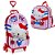 Mochila Escolar de Rodinhas Hello Kitty 3D  lancheira Maxtoy - Imagem 1