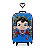 Mochila Escolar Dc Super Friends Superman e Lancheira Maxtoy - Imagem 4