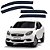 CALHA ACRILICA FIAT GRAND SIENA 4 PORTAS DE 2012 A 2021 - Imagem 1