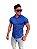 Camisa Slim Fit Jeans Manga curto Masculina Original - Imagem 3