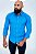 Camisa Slim Fit Masculina Azul claro Luxo Manga Longa Promoção - Imagem 1