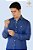 Camisa social masculina manga longa azul Royal - Imagem 1