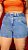 Short Jeans Feminino Laycra com cinto encapado - Imagem 2