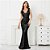 Vestido Longo  modelo sereia Lantejoula Feminino Decote V Dourado preto Nude champanhe - Imagem 15