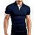 Camisa polo Masculina Slim Fit de manga curta Promoção - Imagem 4