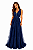 Vestido Longo de Festa em Tule para Madrinha e Formatura Elegante - Imagem 8