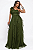 Vestido de Festa Longo Tule Ombro Único Madrinha Formatura Glitter - Marsala Rose Lavender Preto Verde - Imagem 4