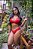 conjunto lingerie Feminino Fio dental com Bojo Vermelho - Imagem 1