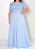 Vestido Azul Serenity Longo Plus size madrinha casamento formatura - Imagem 1