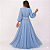 Vestido Longo Azul Serenity para Madrinha de Casamento - Imagem 3