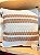 Almofada Bordada Naturelle 45x45 Bege e Marrom - Imagem 1