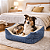 Cama Pet Confortável Lavável Cachorro E Gato Tamanho M Algodão - Imagem 2
