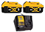 Kit 02 Baterias - 5AH 20 V c/ carregador + bolsa - Dewalt DCB205C2K-BR - Imagem 2