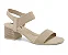Sandália Salto Bloco Almond Comfortflex - Imagem 1