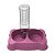 Comedouro Duplo Plast Pet - 900 Ml - Mix - Imagem 1