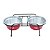 Comedouro Aramado Duplo NF Pet Vermelho 1,2 L - Imagem 1