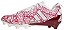 Chuteira de Futebol Americano Adidas Adizero Electric 2 Vermelho Metálico e Branco - Imagem 2