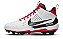 Chuteira de Futebol americano Nike Alpha Menace 4 Strong Branca e Vermelha - Imagem 1