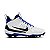 Chuteira de Futebol americano Nike Alpha Menace 4 Strong Branca e Azul - Imagem 1