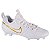 Chuteira de Futebol Americano Nike Huarache 9 Varsity Branca Com Logo Dourado - Imagem 1