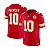 Jersey NFL Kansas City Chiefs Isiah Pacheco 10 Nike Masculina Vermelha Adulto e Infantil Fuse - Imagem 1