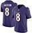Camisa NFL Baltimore Ravens - Jackson - Roxa - Vapor F.U.S.E. Limited - Masculina Adulto e Infantil - Imagem 1