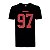 Camiseta NFL San Francisco 49ers Nick Bosa 97 Masculina Preta NTK Big Number - Imagem 1