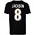Camiseta NFL Baltimore Ravens Lamar Jackson 8 Masculina Preta NTK Big Number - Imagem 2