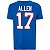 Camiseta NFL Buffalo Bills Josh Allen 17 Masculina Azul NTK Big Number - Imagem 2