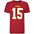 Camiseta NFL Kansas City Chiefs Patrick Mahomes 15 Masculina Vermelha NTK Big Number - Imagem 3