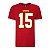 Camiseta NFL Kansas City Chiefs Patrick Mahomes 15 Masculina Vermelha NTK Big Number - Imagem 1