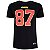 Camiseta NFL Kansas City Chiefs Travis Kelce 87 Masculina Preta NTK Big Number - Imagem 3