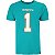 Camiseta Miami Dolphins Tua Tagovailoa Masculina Verde NFL NTK Big Number - Imagem 1
