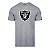 Camiseta NFL Las Vegas Raiders Masculina Cinza New Era Big Logo - Imagem 1