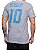 Camiseta NFL Los Angeles Chargers Justin Herbert 10 Masculina Cinza NTK Big Number - Imagem 2