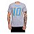 Camiseta NFL Los Angeles Chargers Justin Herbert 10 Masculina Cinza NTK Big Number - Imagem 1