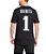 Camiseta NFL Philadelphia Eagles Jalen Hurts 1 Masculina Preta NTK Big Number - Imagem 2