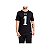 Camiseta NFL Philadelphia Eagles Jalen Hurts 1 Masculina Preta NTK Big Number - Imagem 1