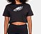 Camiseta NFL Philadelphia Eagles Jalen Hurts 1 Feminina Cropped Preta NTK Big Logo - Imagem 3