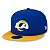 Boné New Era NFL Los Angeles Rams Azul e Amarelo 9FIFTY Snapback - Imagem 4