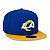 Boné New Era NFL Los Angeles Rams Azul e Amarelo 9FIFTY Snapback - Imagem 3