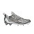 Chuteira De Futebol Americano Adidas Adizero Grafite e Prata - Imagem 1