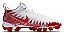 Chuteira De Futebol Americano Nike Alpha Menace Shark Branca e Vermelha - Imagem 3