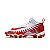 Chuteira De Futebol Americano Nike Alpha Menace Shark Branca e Vermelha - Imagem 1