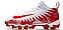 Chuteira De Futebol Americano Nike Alpha Menace Shark Branca e Vermelha - Imagem 4
